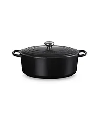 LE CREUSET | Bräter oval SIGNATURE 33cm/7,5l Sea Salt | schwarz