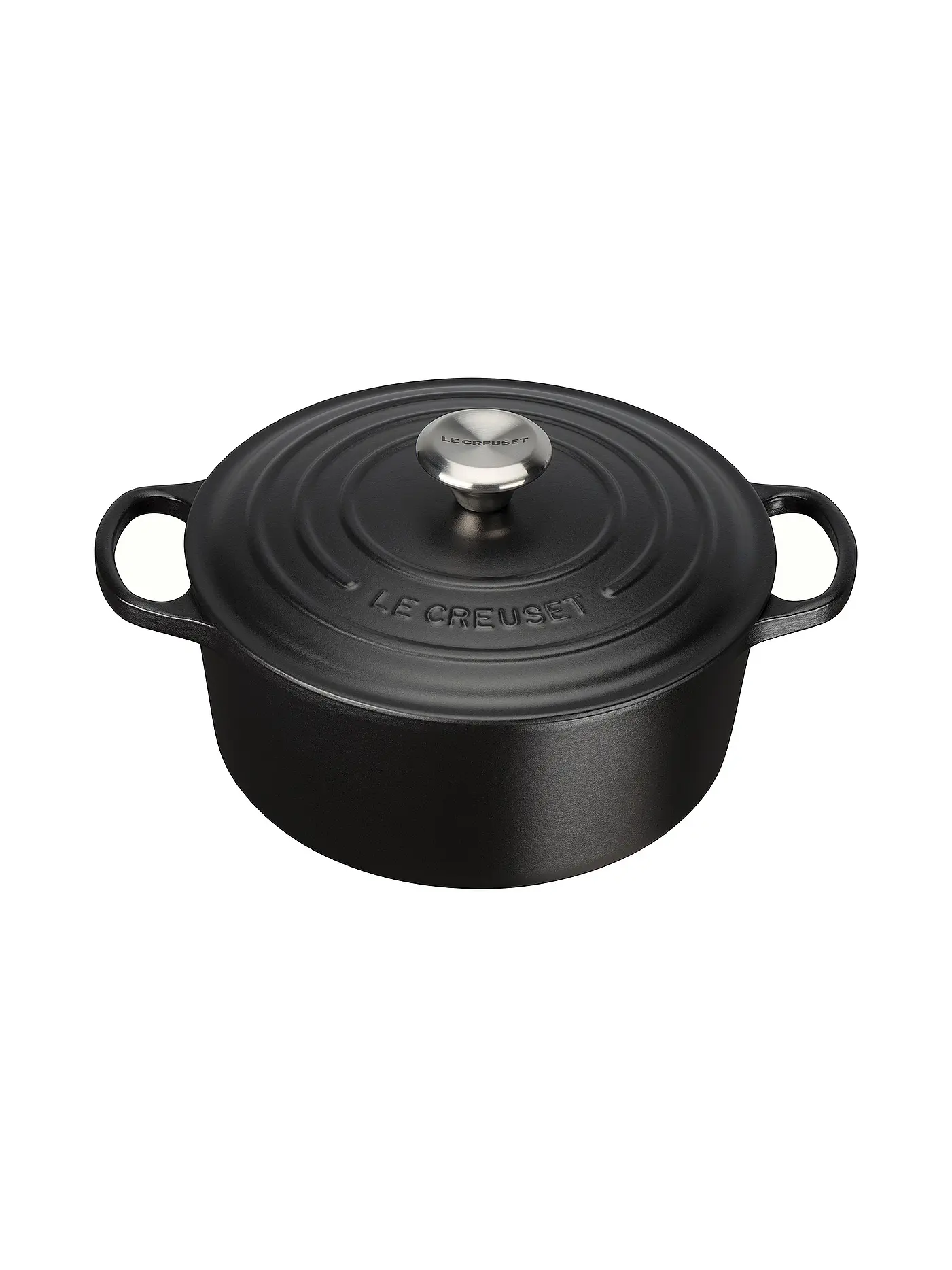 LE CREUSET | Bräter rund SIGNATURE 24cm/3,3l Nectar | schwarz