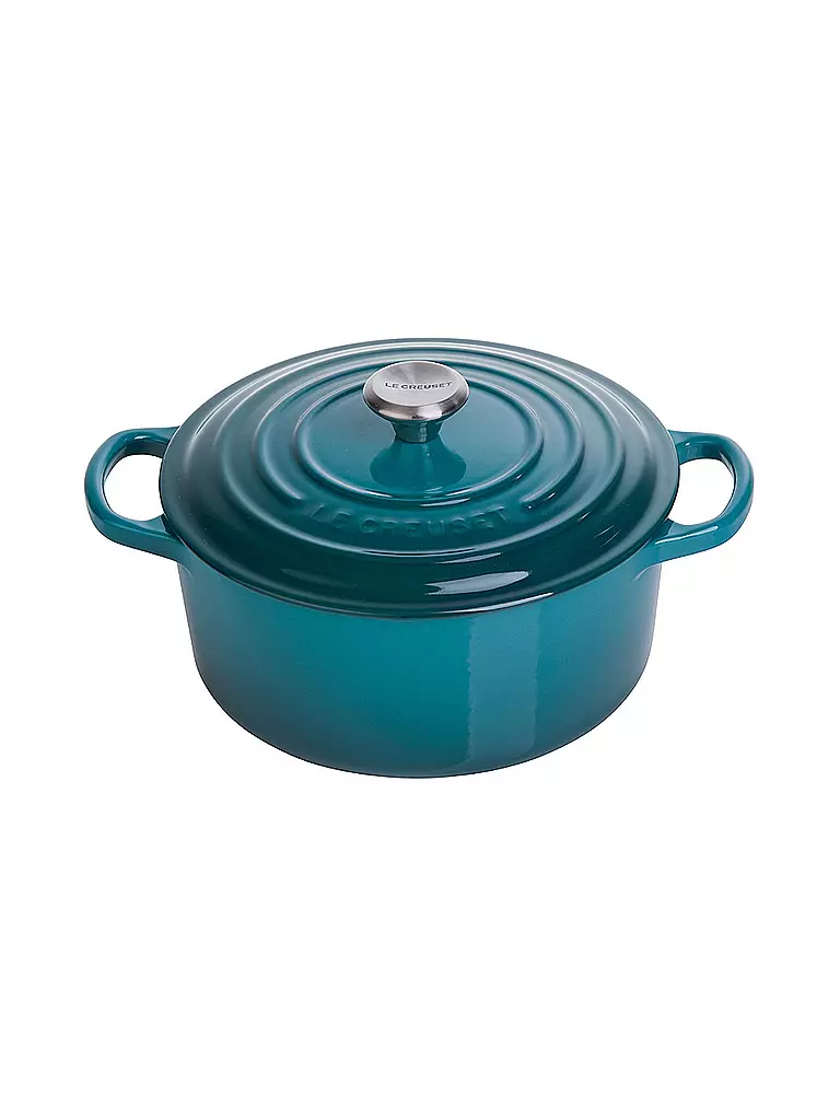 LE CREUSET | Bräter rund "Signature" 24cm/4,2l (Deep Teal) | petrol