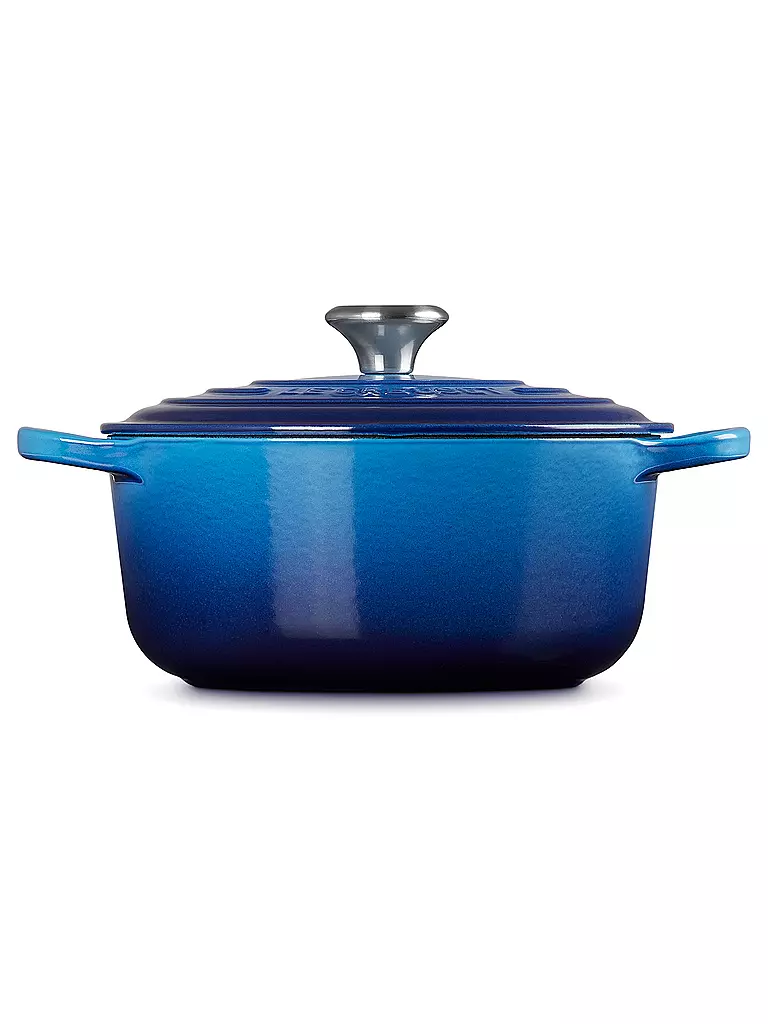 LE CREUSET | Bräter rund 20cm/2,4l SIGNATURE Azure | hellgrau