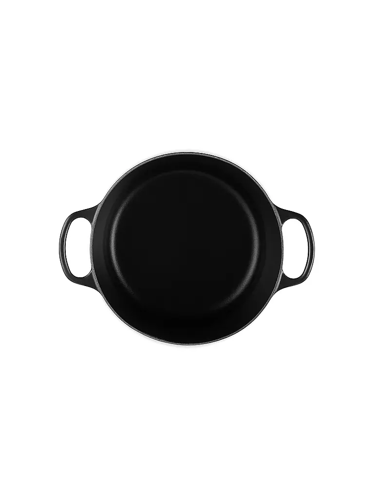 LE CREUSET | Bräter rund hoch SIGNATURE 24cm Schwarz | hellgrau