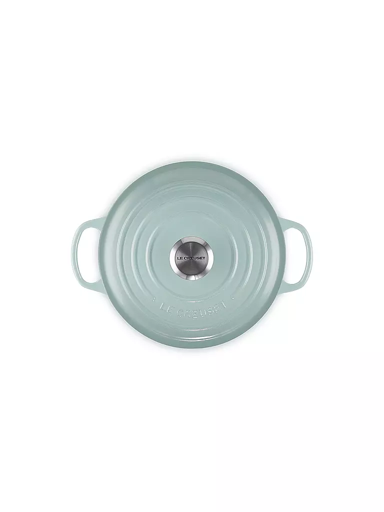 LE CREUSET | Bräter rund hoch SIGNATURE Sea Salt | blau