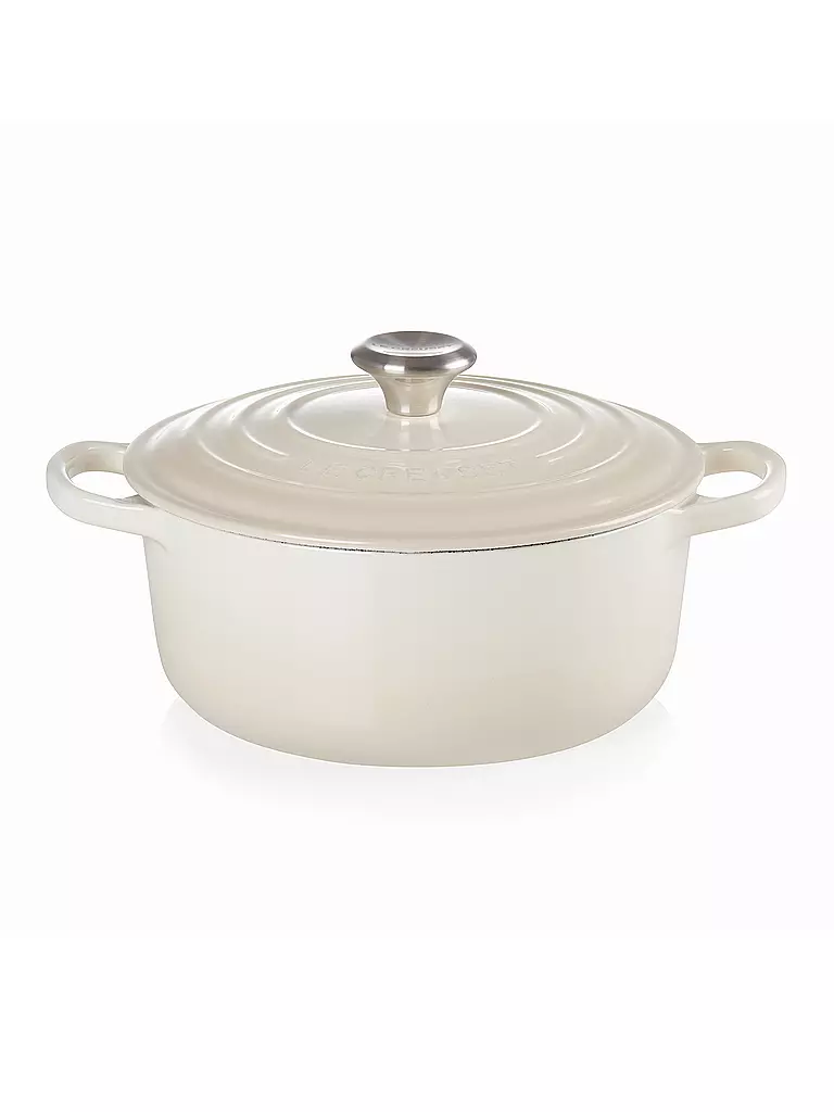 LE CREUSET | Bräter rund Signature 20cm Meringue | creme