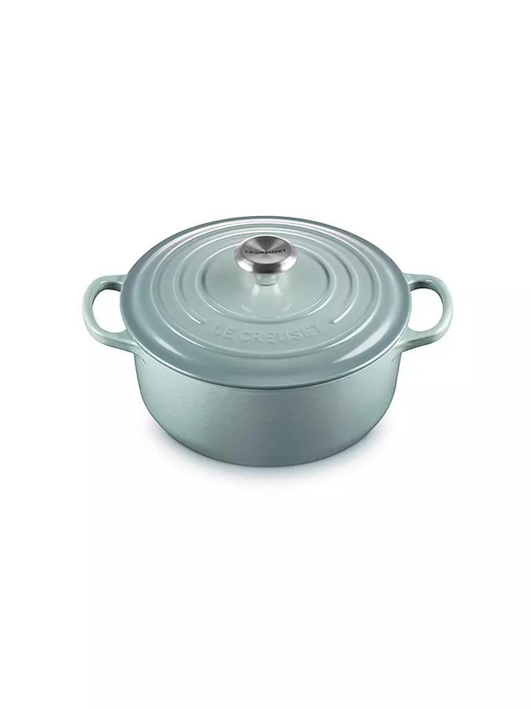 LE CREUSET | Bräter rund SIGNATURE 20cm/2,4 l Sea Salt | dunkelrot