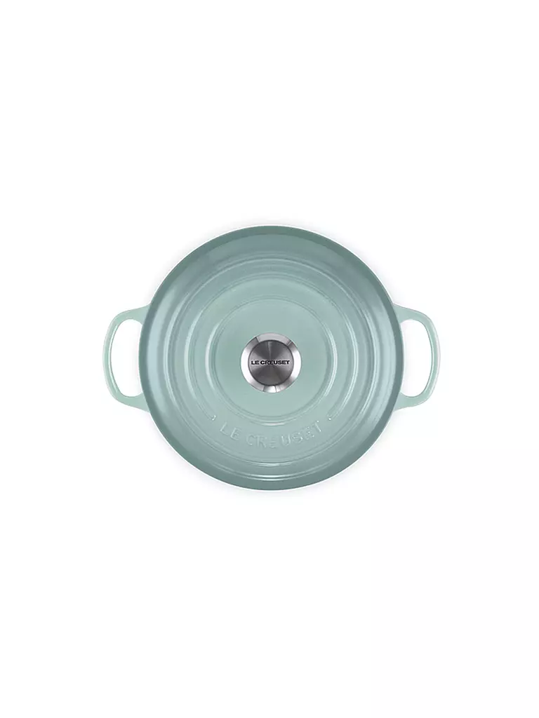 LE CREUSET | Bräter rund SIGNATURE 20cm/2,4 l Sea Salt | dunkelrot