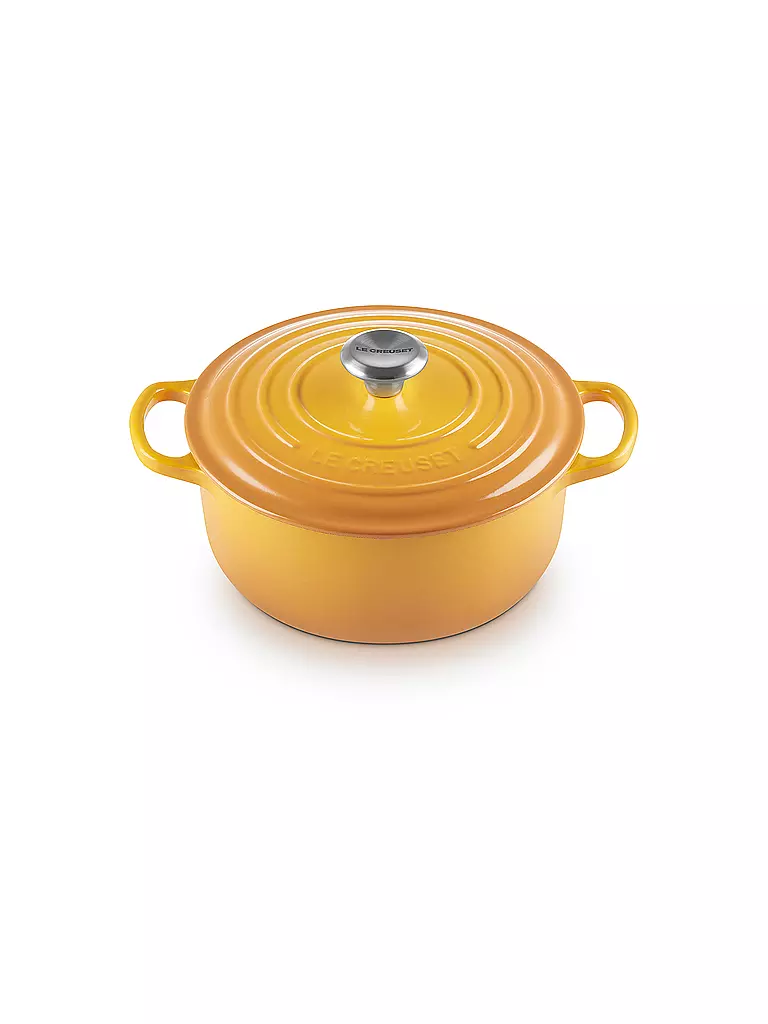 LE CREUSET | Bräter rund SIGNATURE 20cm/4,2l Nectar | hellgrau