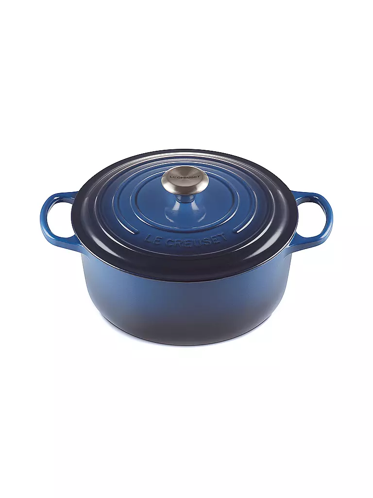 LE CREUSET | Bräter rund Signature 22cm Lapis Blau | blau