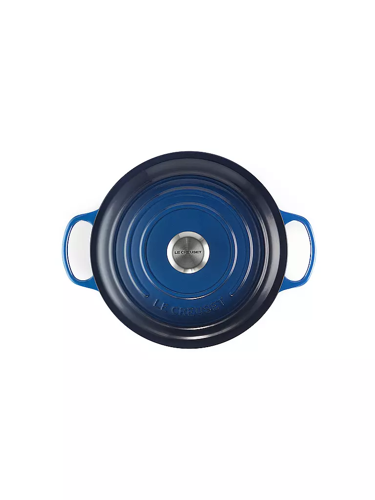 LE CREUSET | Bräter rund Signature 22cm Lapis Blau | blau