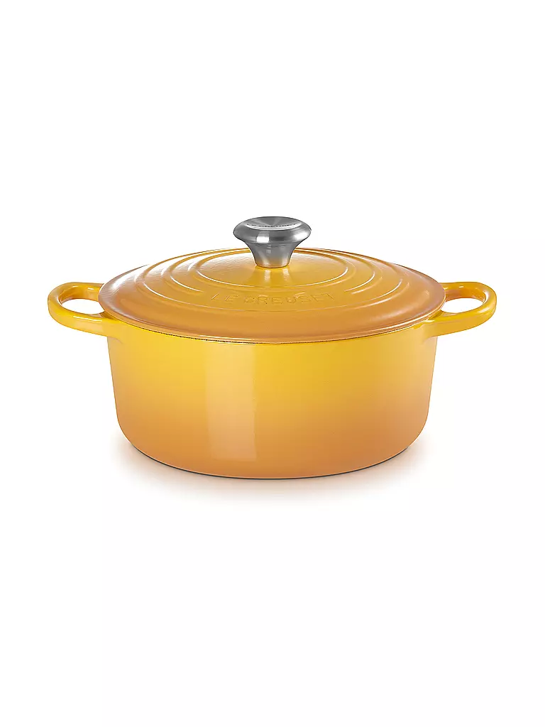 LE CREUSET | Bräter rund SIGNATURE 24cm/3,3l Nectar | hellgrau
