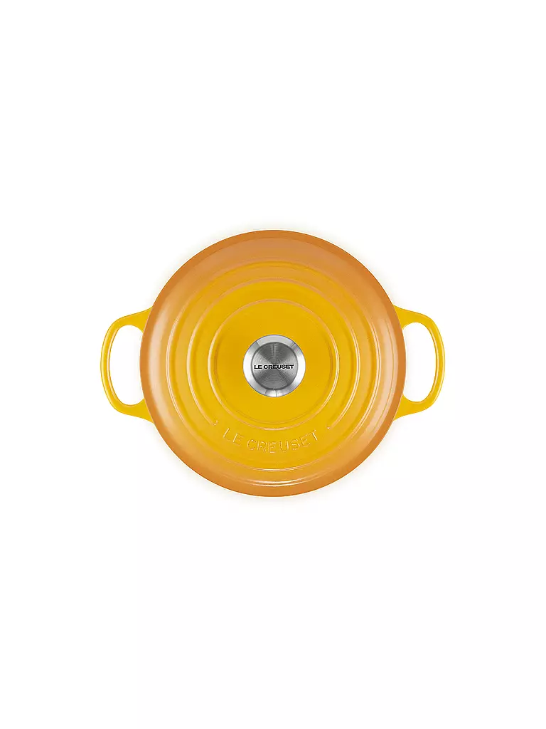 LE CREUSET | Bräter rund SIGNATURE 24cm/3,3l Nectar | hellgrau