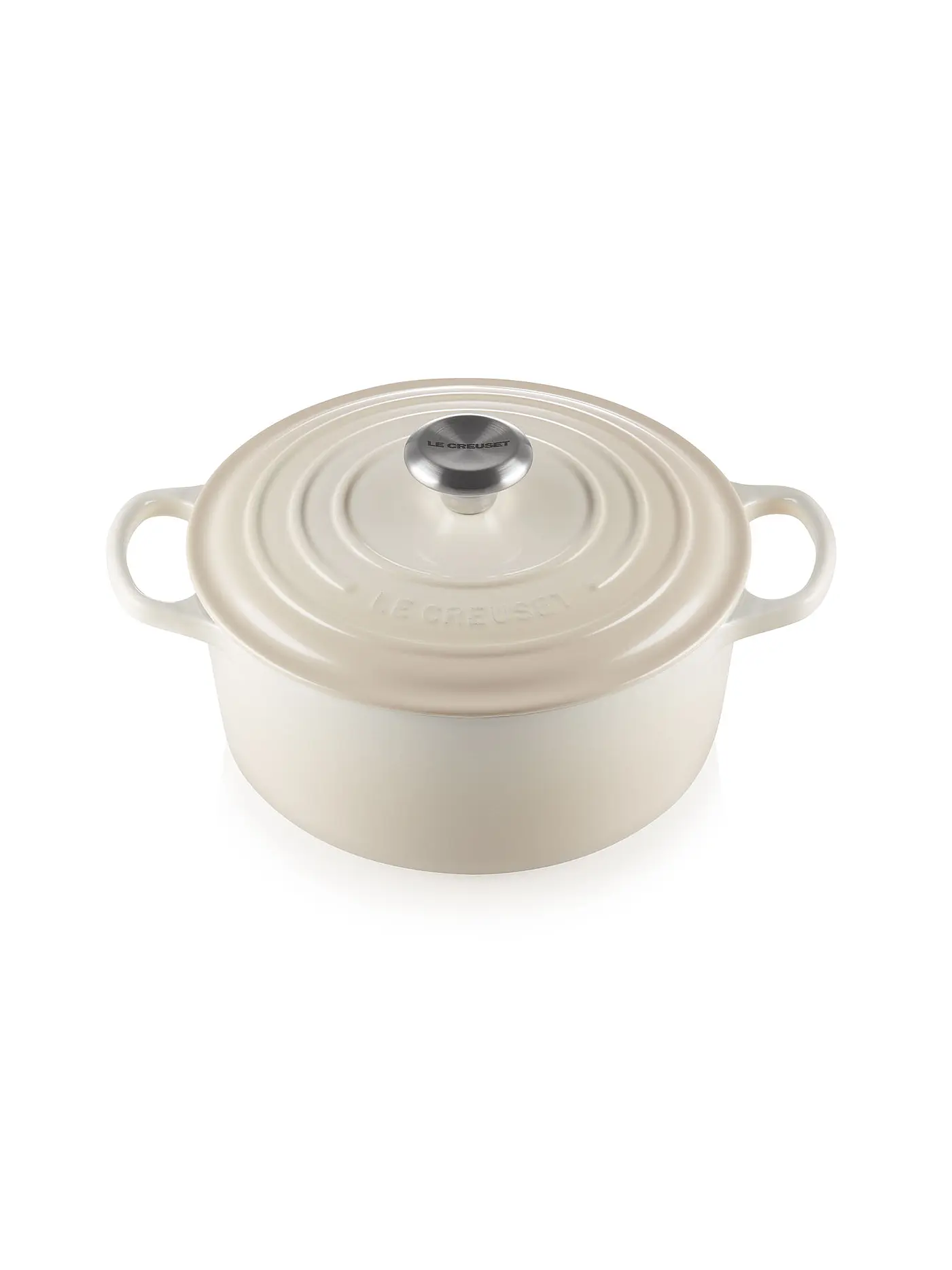 LE CREUSET | Bräter rund SIGNATURE 24cm/3,3l Nectar | creme