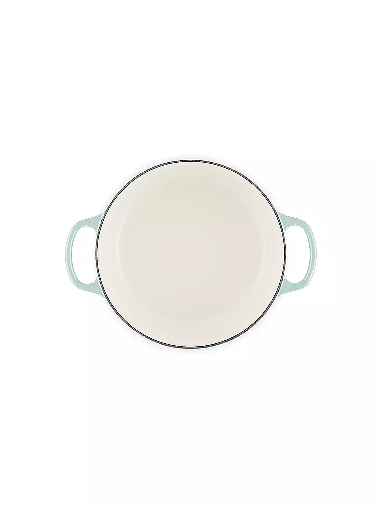 LE CREUSET | Bräter rund Signature 24cm/4,2l Sea Salt  | hellgrau