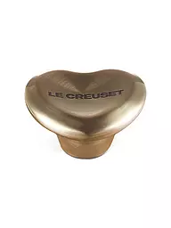 LE CREUSET | Deckelknopf Herz 4,7cm SIGNATURE Hellgold  | gold