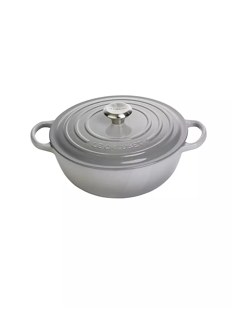 LE CREUSET | Familientopf "La Marmite Signature" 28cm (Perlgrau) | grau