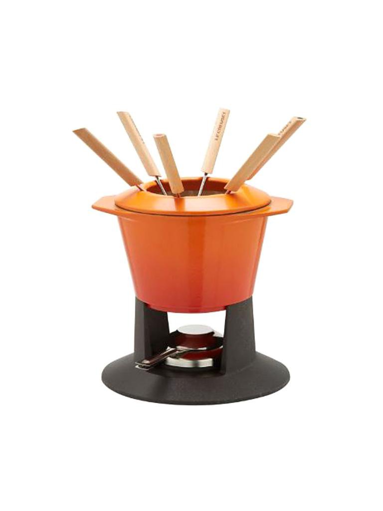 LE CREUSET FondueSet "Gourmand" (Ofenrot) orange