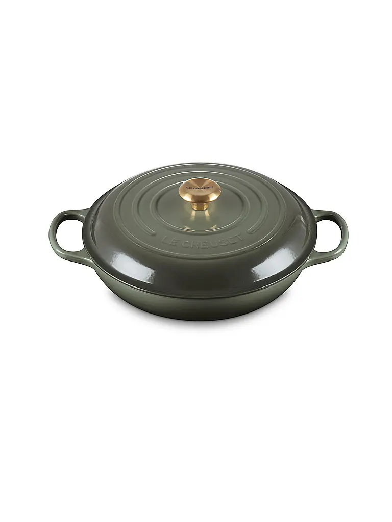 LE CREUSET | Gourmet Profitopf 30cm/3,5l SIGNATURE  Thyme | dunkelgrün