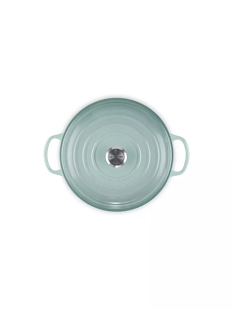 LE CREUSET | Gourmet Profitopf 30cm/3,5l SIGNATURE Sea Salt | dunkelrot