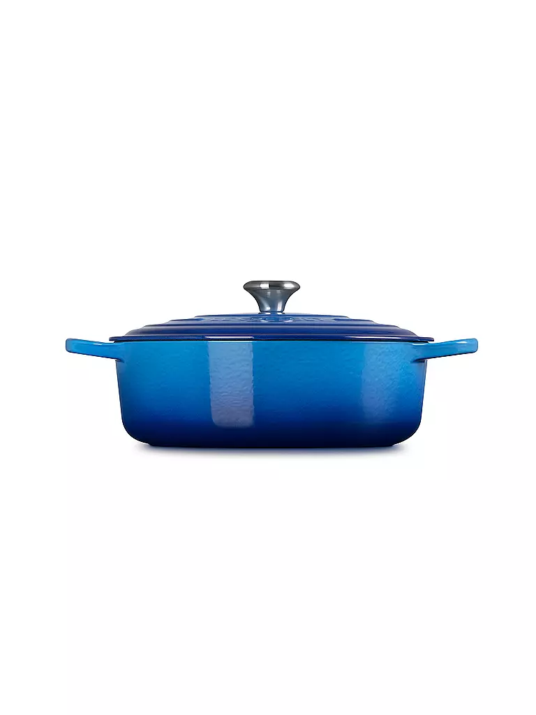LE CREUSET | Gourmet-Bräter SIGNATURE 30cm Azure | hellgrau