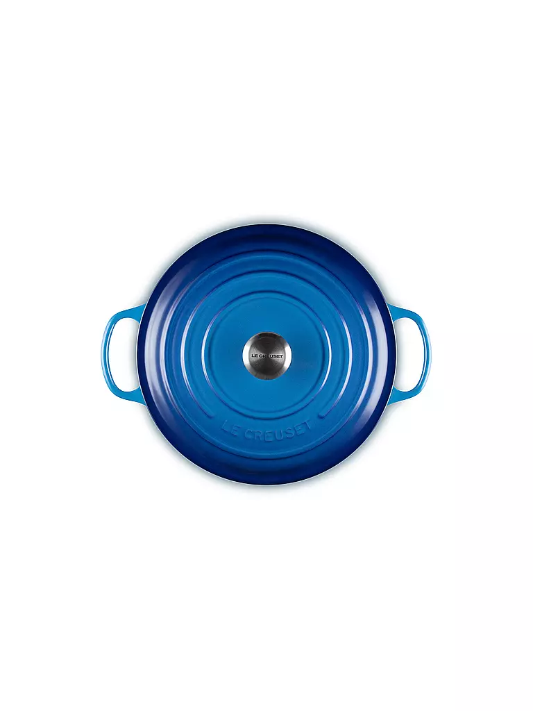 LE CREUSET | Gourmet-Bräter SIGNATURE 30cm Azure | hellgrau
