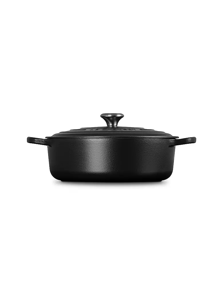 LE CREUSET | Gourmet-Bräter SIGNATURE 30cm Schwarz | hellgrau
