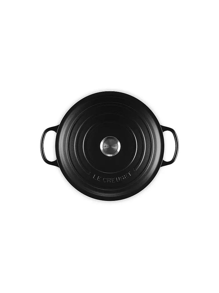 LE CREUSET | Gourmet-Bräter SIGNATURE 30cm Schwarz | hellgrau