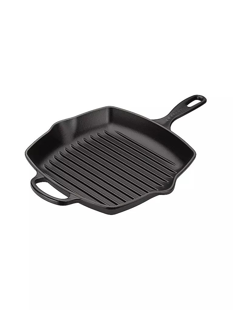 LE CREUSET | Grillpfanne quadratisch 26x26cm "Signature" (Schwarz) | schwarz