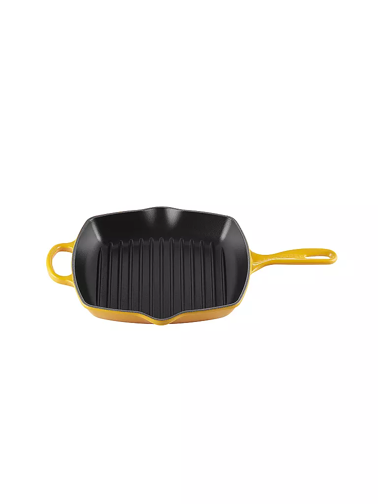 LE CREUSET | Grillpfanne quadratisch 26x26cm SIGNATURE Nectar | gelb