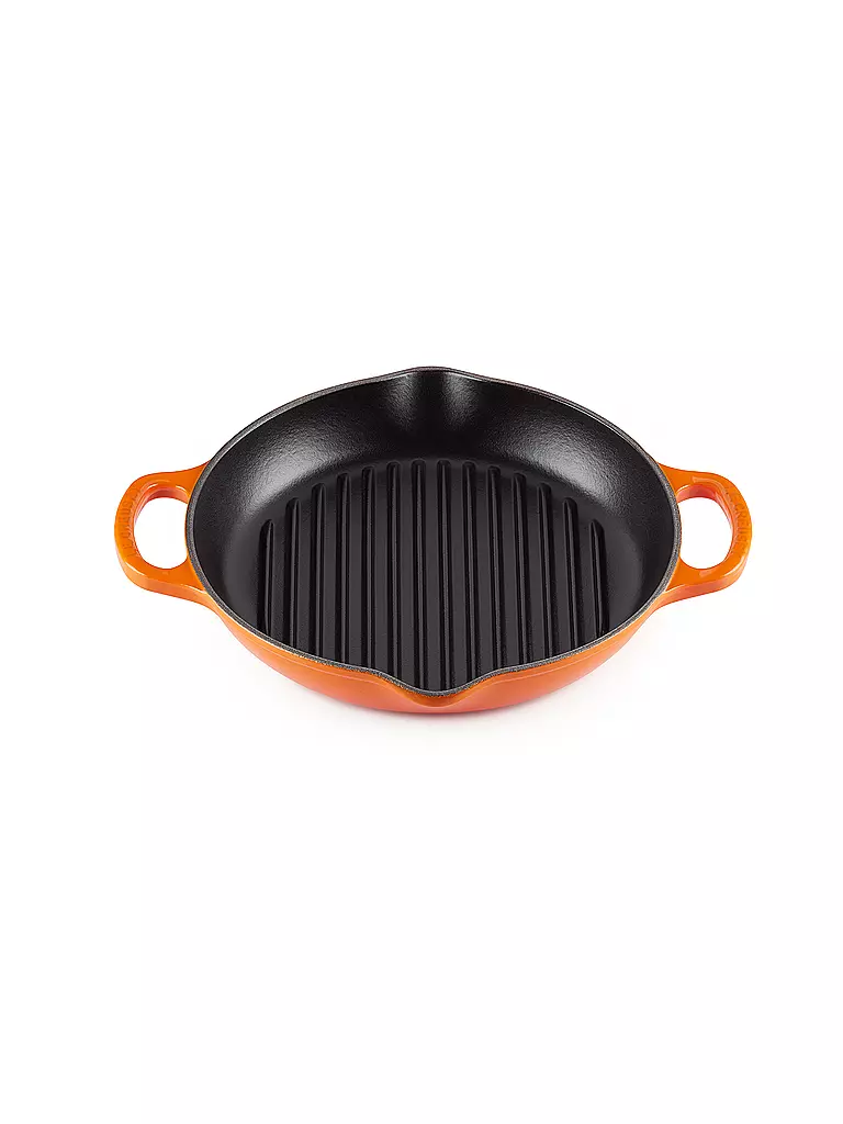 LE CREUSET | Grillplatte rund 25cm (Ofenrot) | orange