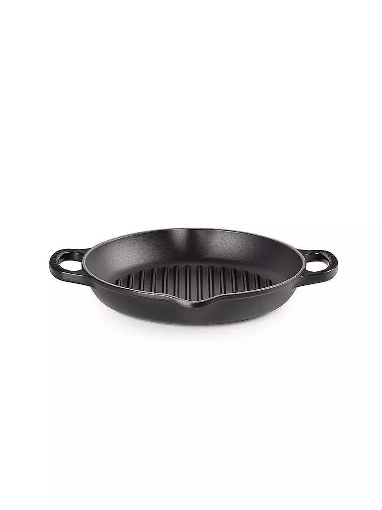 LE CREUSET | Grillplatte rund 25cm (Schwarz) | schwarz