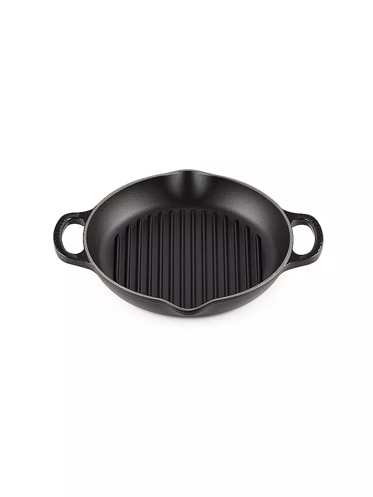 LE CREUSET | Grillplatte rund 25cm (Schwarz) | schwarz