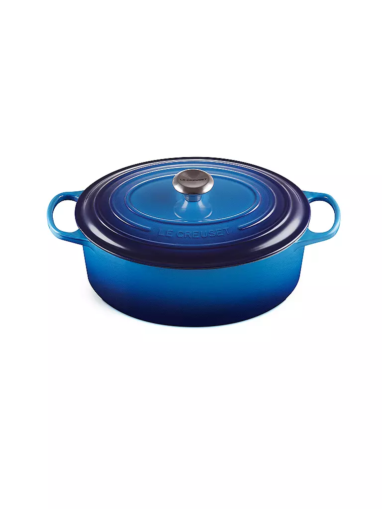Gänsebrust Im Bräter Mit Oder Ohne Deckel LE CREUSET Gusseisen-Bräter mit Deckel Oval 31cm 6,3l SIGNATURE Azure blau