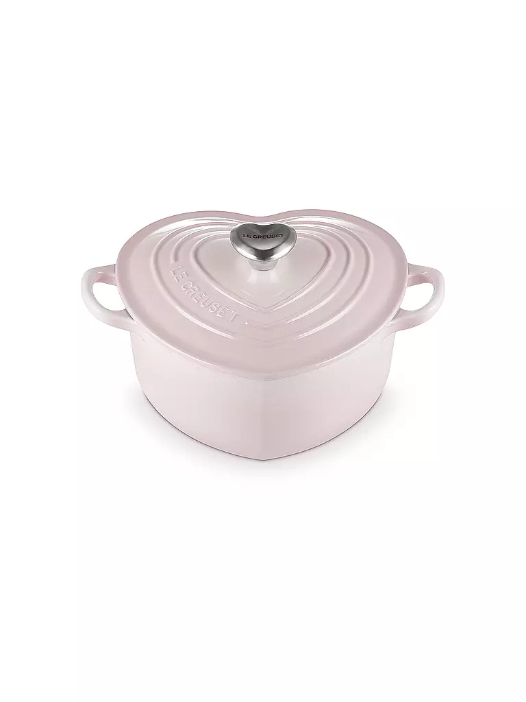 LE CREUSET | Herzbräter mit Herzknopf 20cm/1,9l Shell Pink | rosa