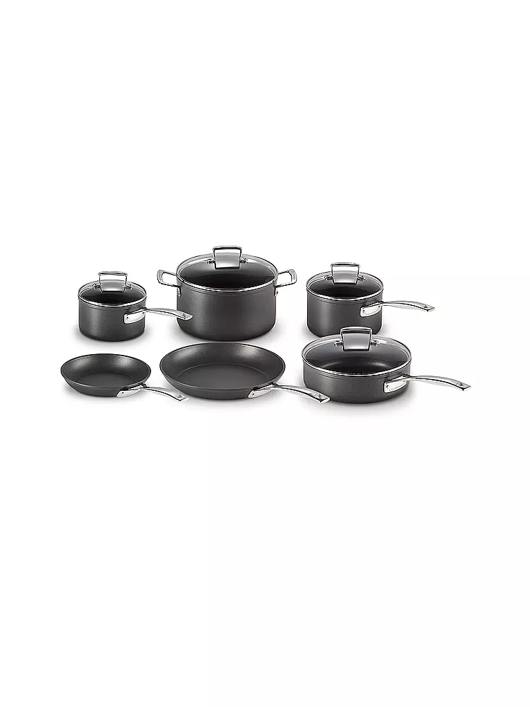 LE CREUSET | Kochgeschirr Set 6tlg Schwarz Antihaft | schwarz