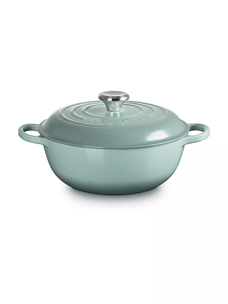 LE CREUSET | Kochtopf - Stew Pot 26cm/2,2l SIGNATURE Sea Salt  | hellgrau
