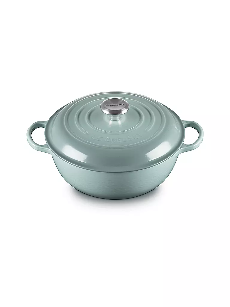 LE CREUSET | Kochtopf - Stew Pot 26cm/2,2l SIGNATURE Sea Salt  | hellgrau