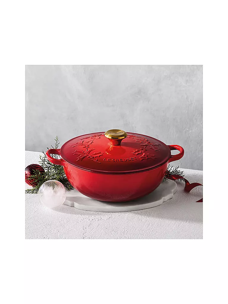 LE CREUSET | Kochtopf mit Deckel 26cm/4,1l LA MARMITE HOLLY Kirschrot  | rot