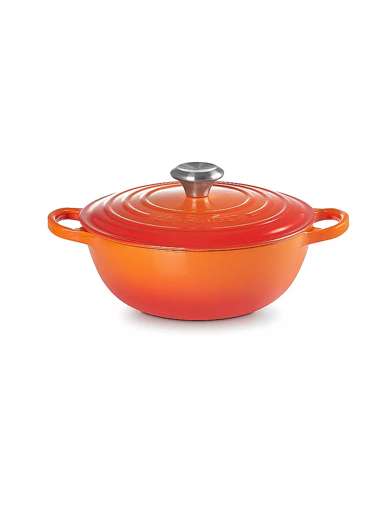 LE CREUSET | La Marmite - Familientopf Signature 24cm Ofenrot | orange