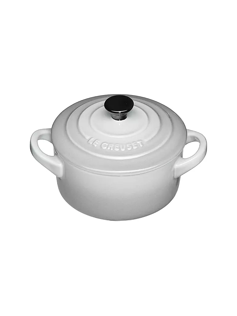 LE CREUSET | Mini Cocotte "Poterie" 10cm/0,2l (Perlgrau) | grau