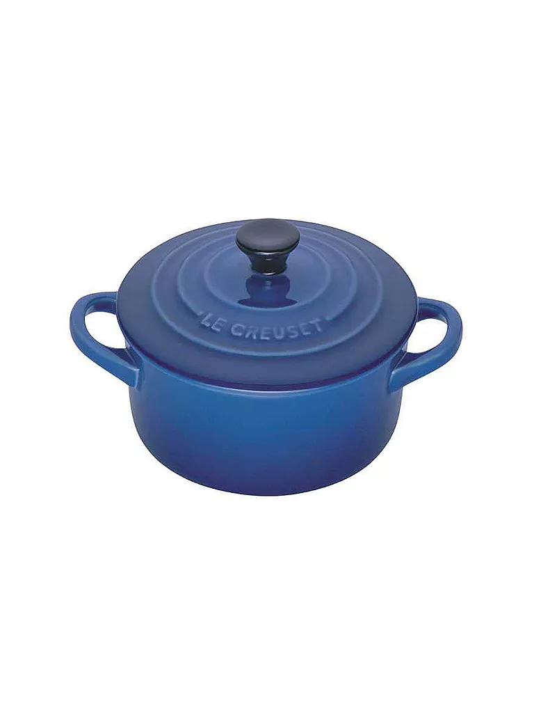 LE CREUSET | Mini-Cocotte "Poterie" 10cm (marseille) 0,2L | blau