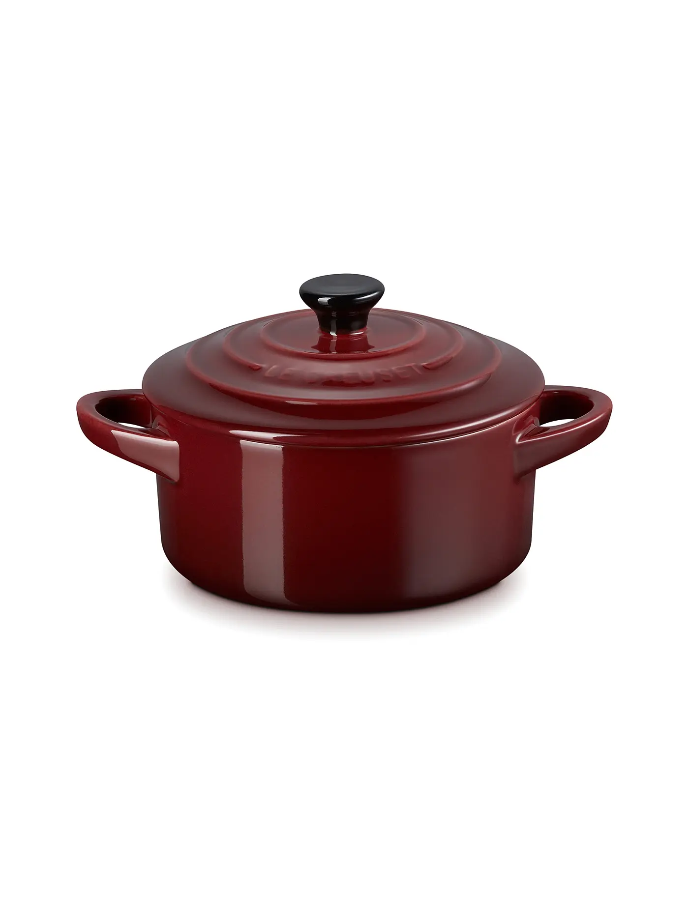 LE CREUSET | Mini-Cocotte POTERIE 10cm/0,2L Garnet | dunkelrot