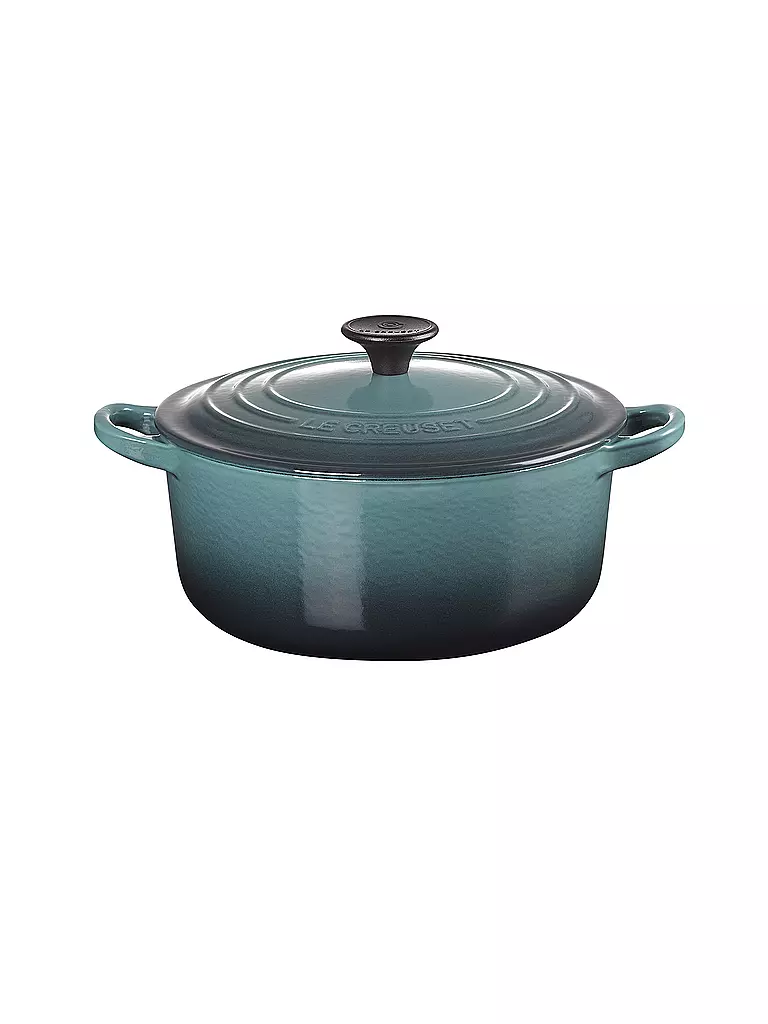 LE CREUSET | Runder Bräter Tradition aus Gusseisen 26cm Ocean | petrol