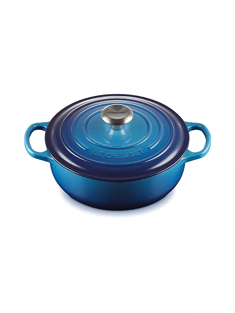 LE CREUSET | Sauteuse SIGNATURE 24cm Azure | blau