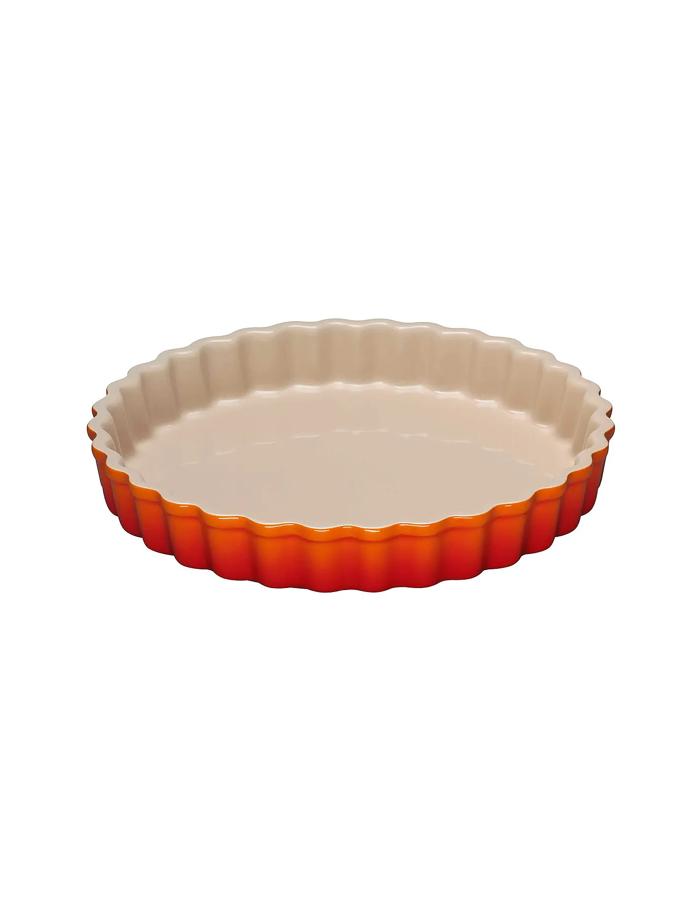 LE CREUSET | Tarteform 28cm/2,1l POTERIE Sea Salt  | orange