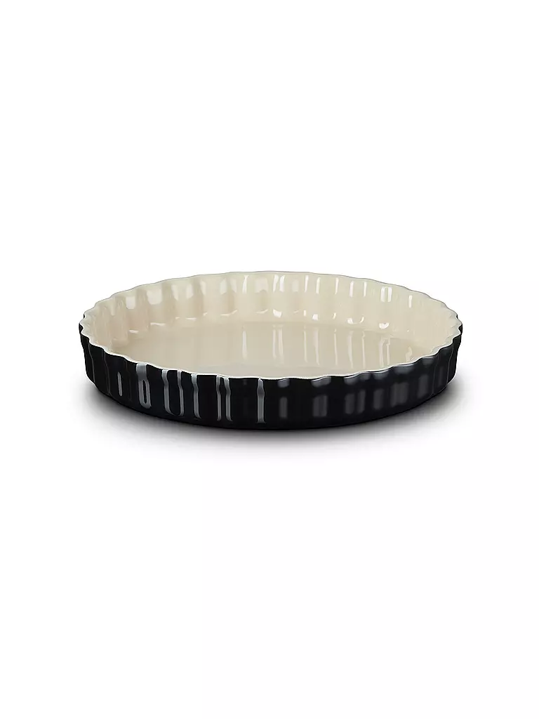LE CREUSET | Tarteform 28cm/2,1l POTERIE Schwarz/Glanz | schwarz