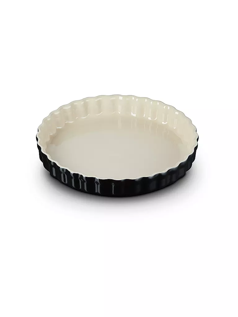 LE CREUSET | Tarteform 28cm/2,1l POTERIE Schwarz/Glanz | schwarz