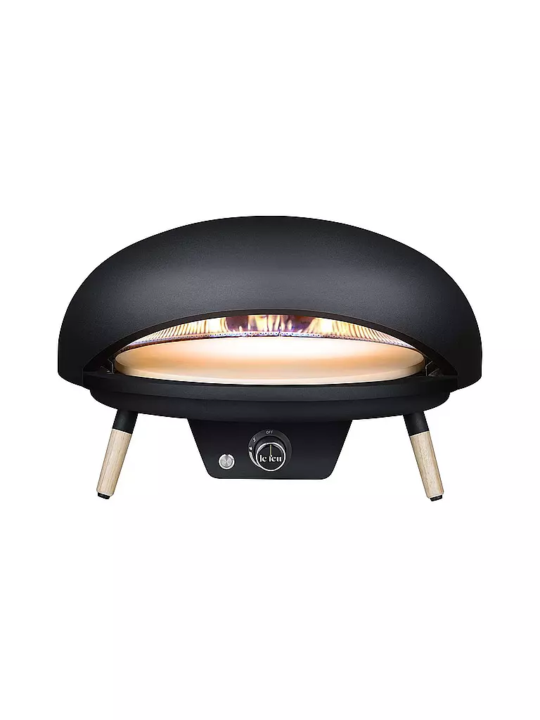 LE FEU | Pizzaoffen 62cm TURTLE MOTION 3.1 Schwarz | schwarz