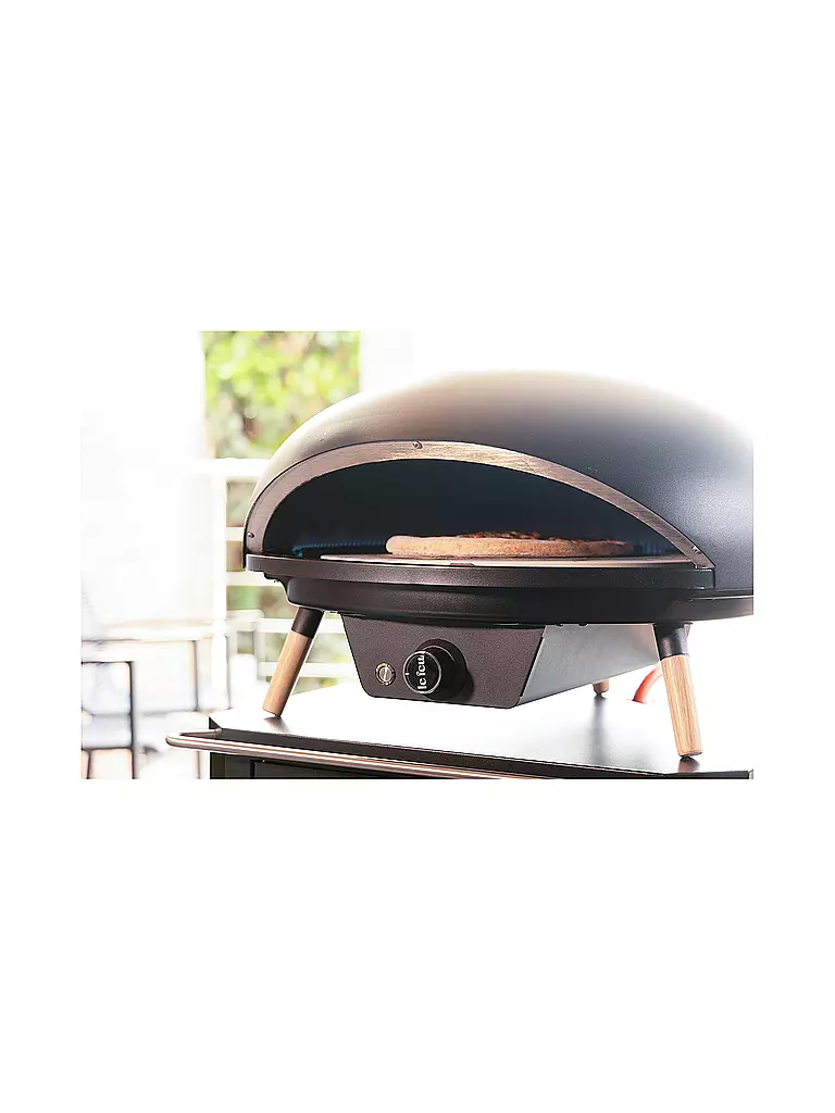 LE FEU | Pizzaoffen 62cm TURTLE MOTION 3.1 Schwarz | schwarz