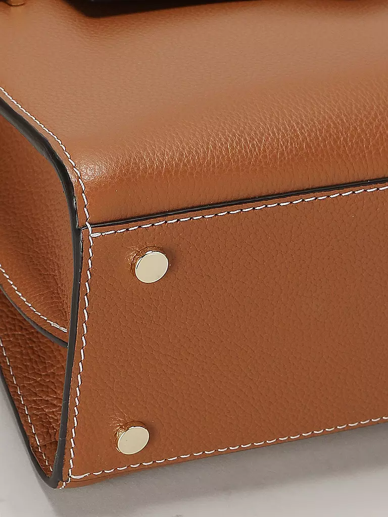 LE TANNEUR | Ledertasche - Henkeltasche EMILIE FLAP Medium | camel