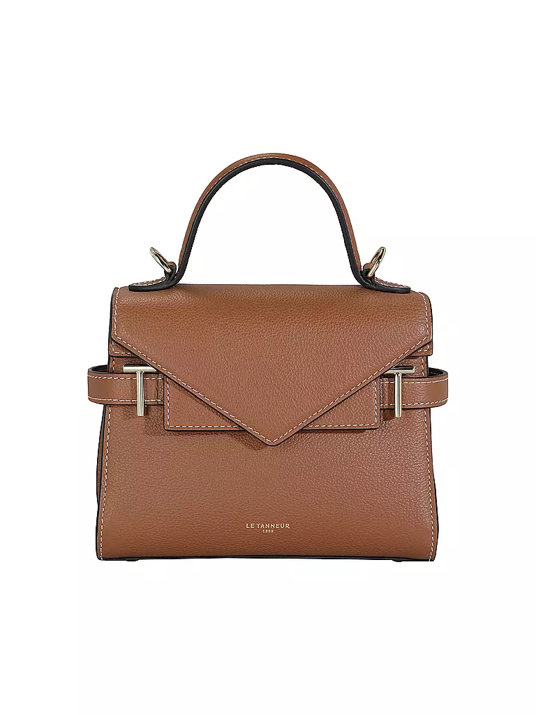 LE TANNEUR | Ledertasche - Henkeltasche EMILIE FLAP Small | camel