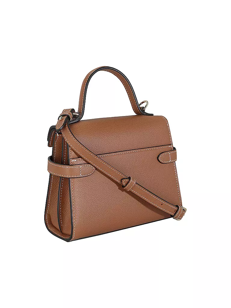 LE TANNEUR | Ledertasche - Henkeltasche EMILIE FLAP Small | camel